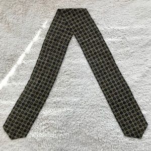 Silk Patterned Dusty Olive & Dusty Purple Scarf